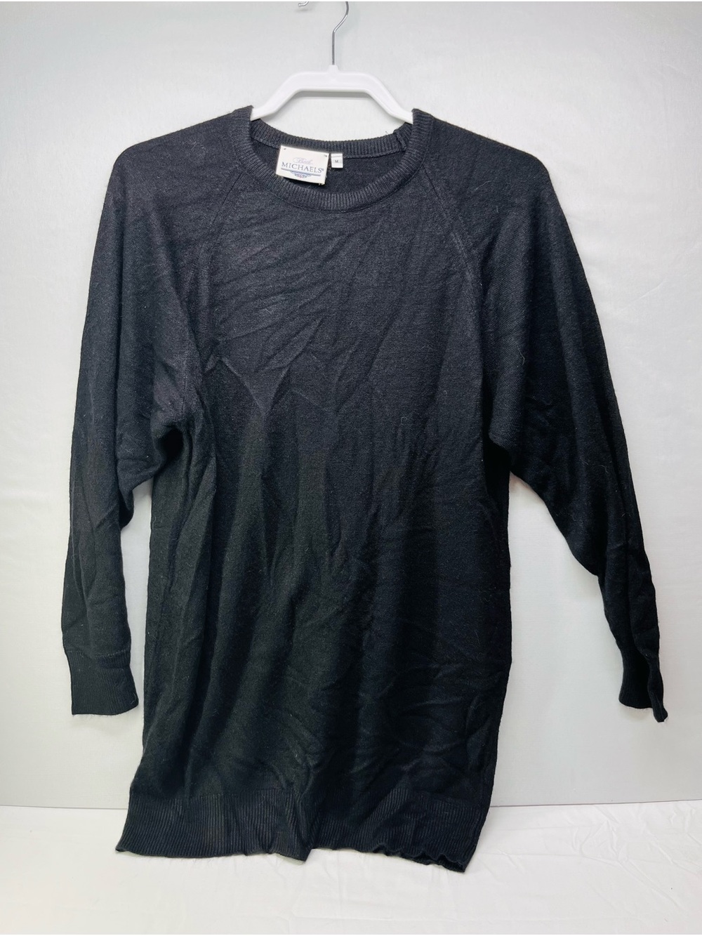 Vintage Women’s Black Crewneck Sweater - Picture 1 of 6